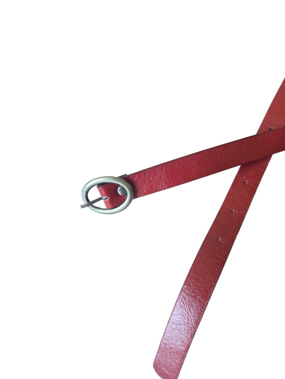Women's Slim Red Adjustable Belt Size 22W
